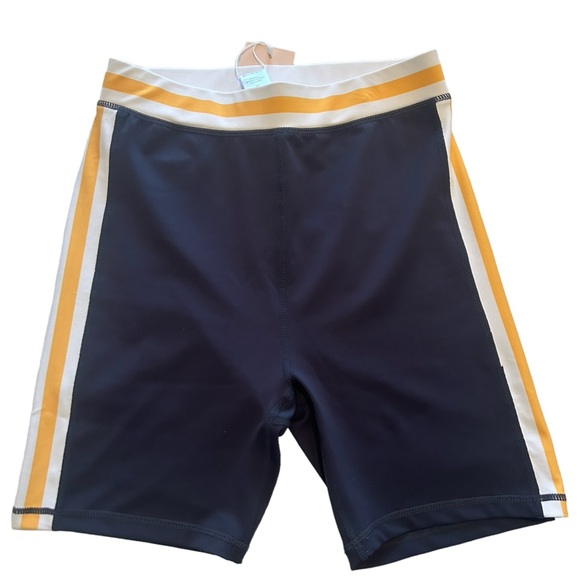 Wilo NWT navy and Marigold Rib bike shorts size M - Picture 1 of 7